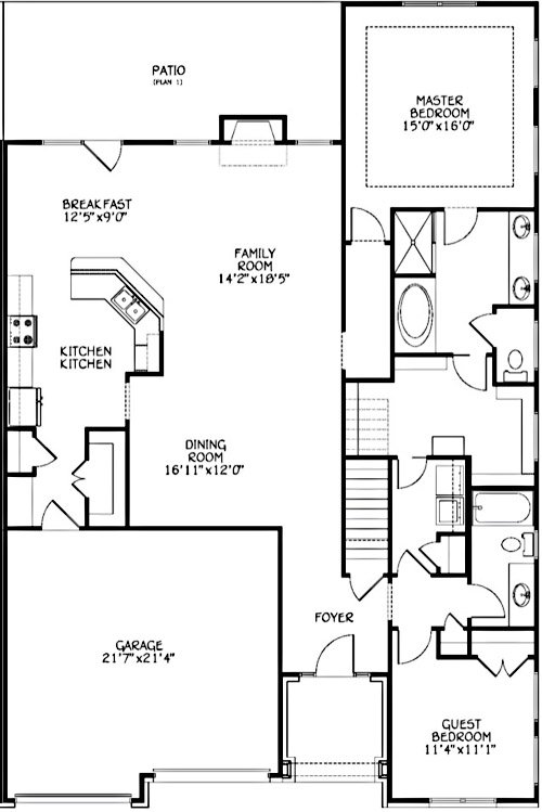 Devonshire Floor plan 1st floor Tom Chitty Associates