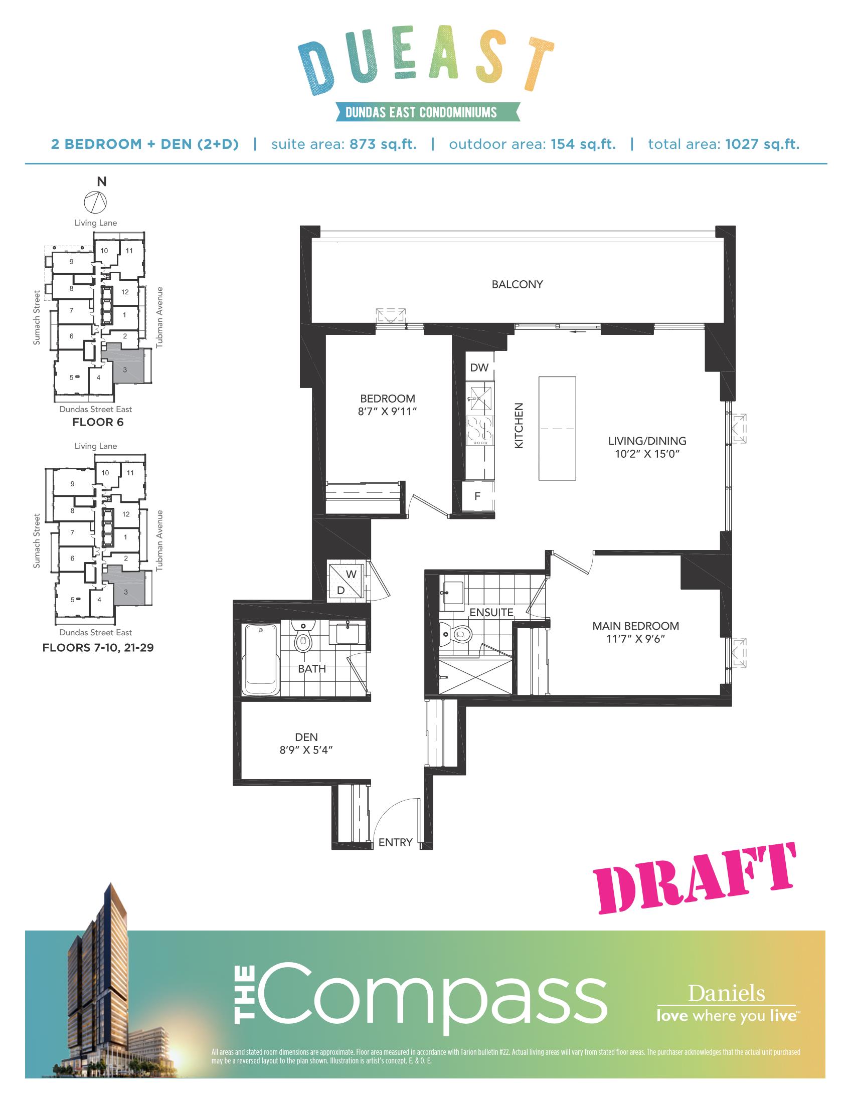 DuEast Condos Floorplans, Pricing & Platinum Access