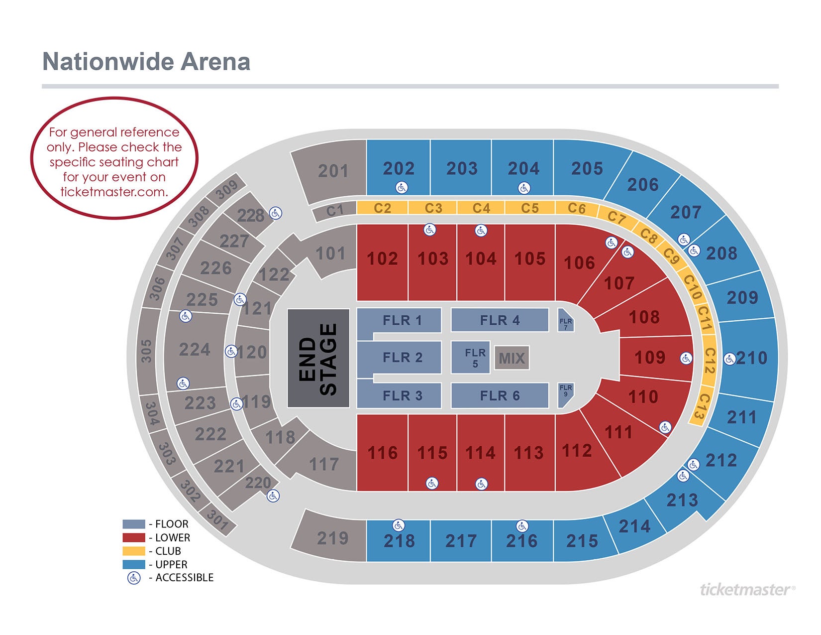 Seating Charts Nationwide Arena