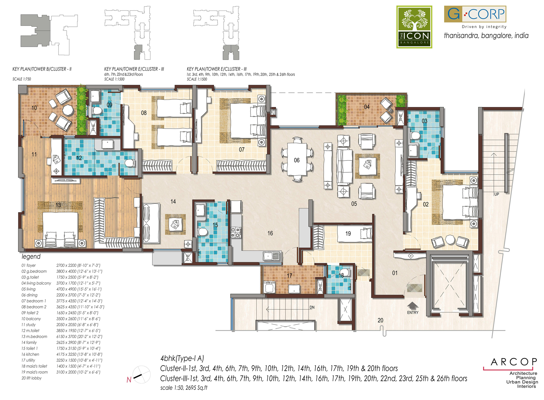 G Corp The Icon Bengalure Floor Plan