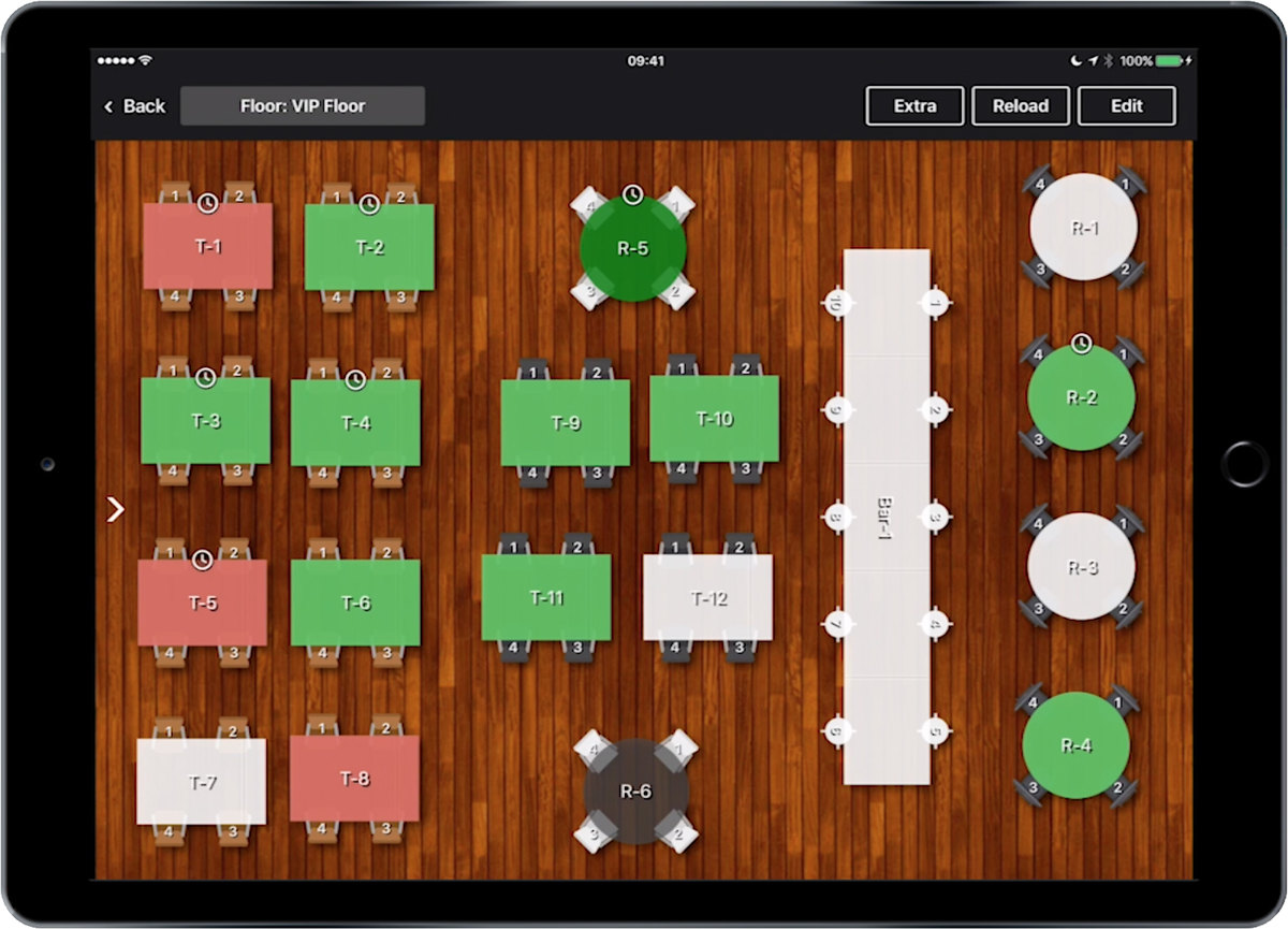 Is it possible to make a floor plan of tables? General