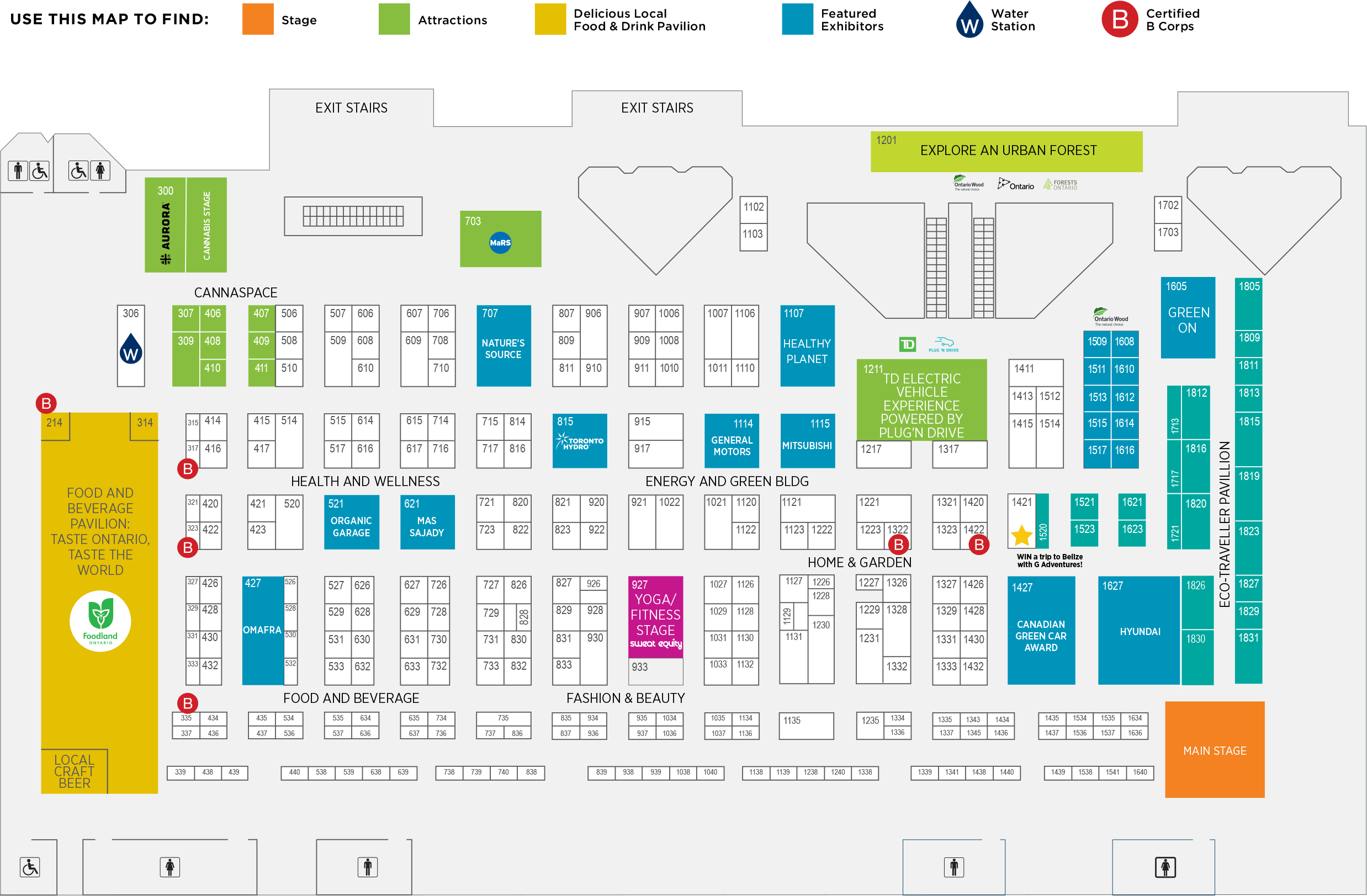 2018 Exhibitor List and Floorplan Green Living Show