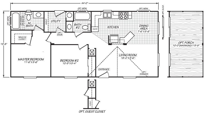 1990 Skyline Mobile Home Floor Plan