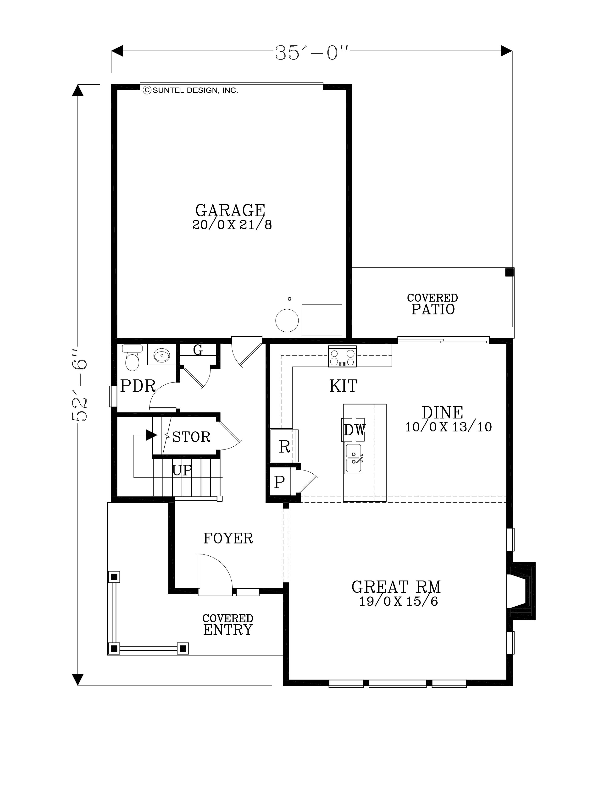 Gardiner E House Plan Predesigned House Plans SunTel