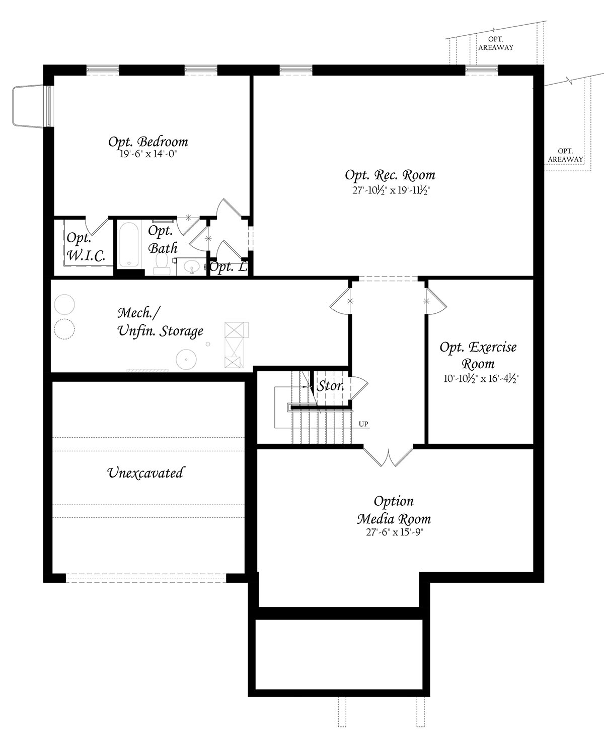 Opt. Second Floor Plan Evergreene Homes