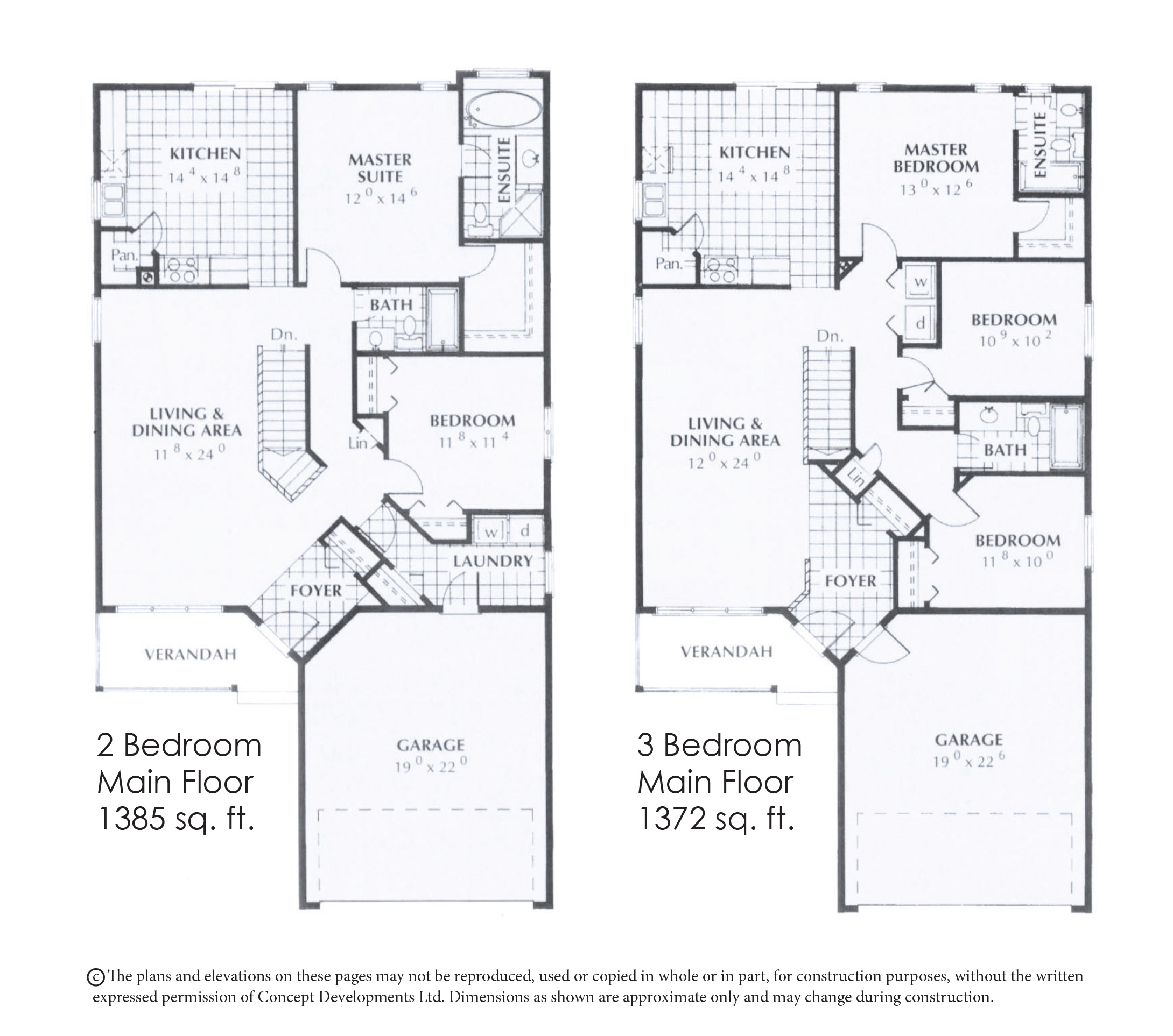 The Granville 1385 sq. ft. Concept Homes Custom Home