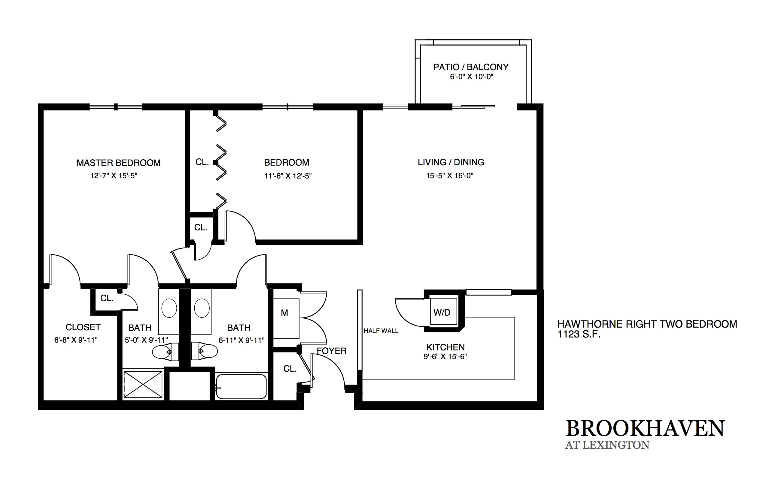 Brookhaven Apartment Floor Plans