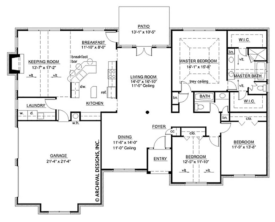 HIckory II Ranch House Plan Luxury House Plan