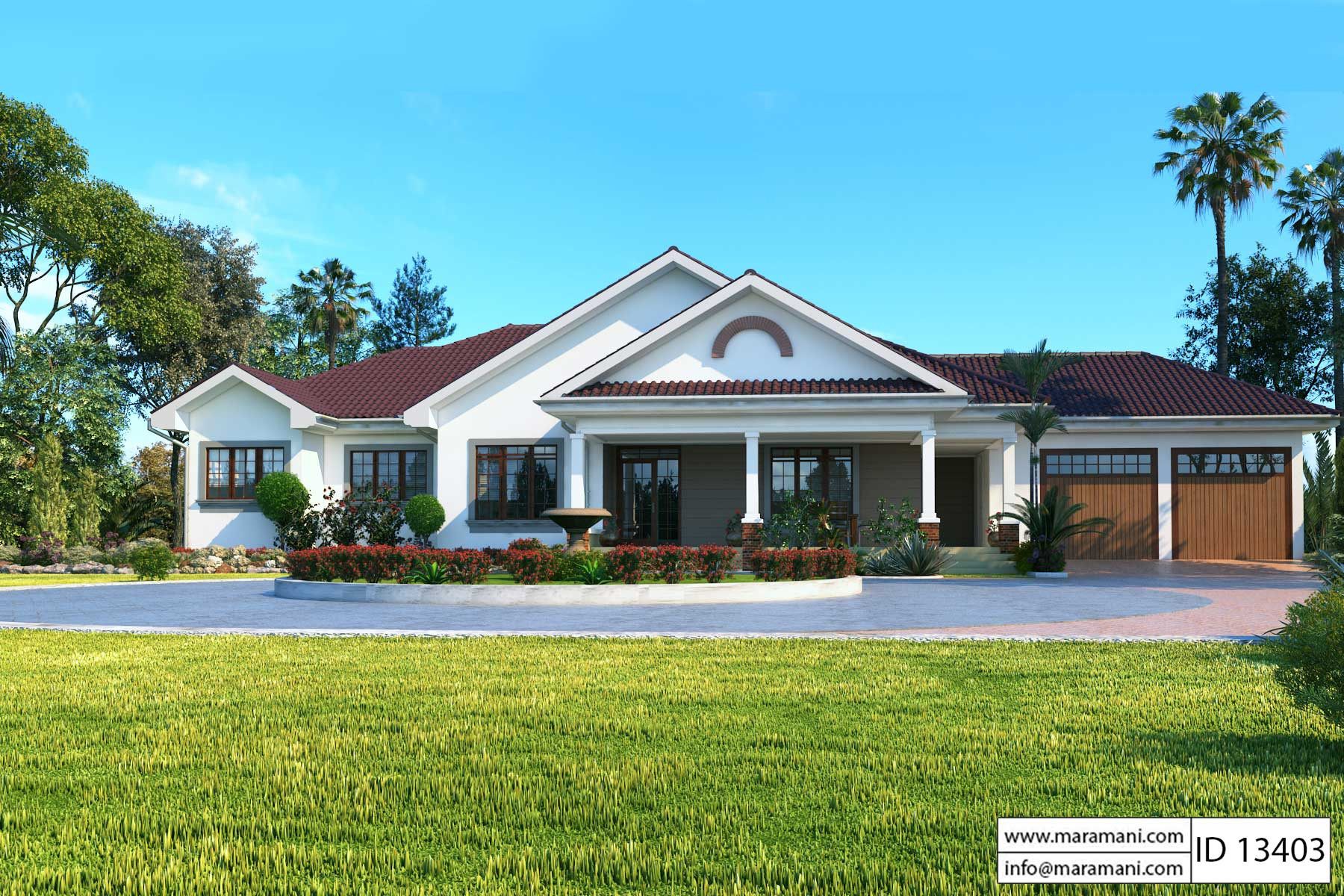 3 Bedroom bungalow with garage ID 13403 House Plans by