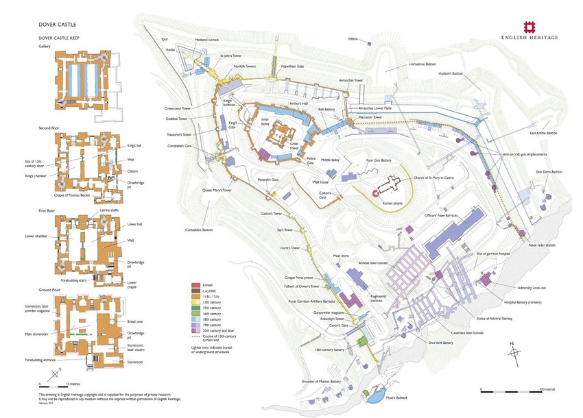John McNeill, "Richmond Castle," 2016. Ground floor plan