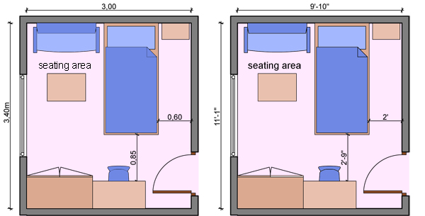 Kid's bedroom layouts with one bed