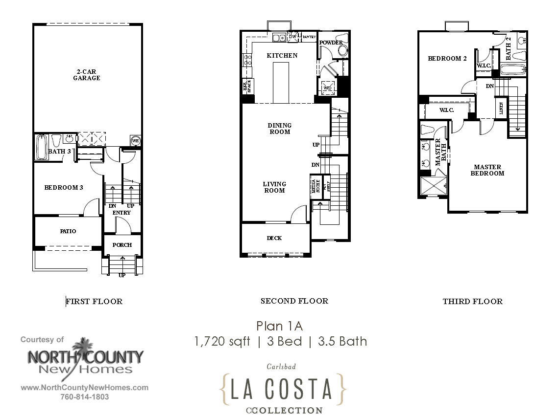 La Costa Collection Floor Plans Plan 1A North County
