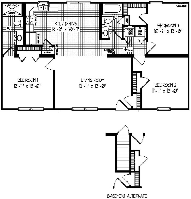 Liberty Modular Home Floor Plan
