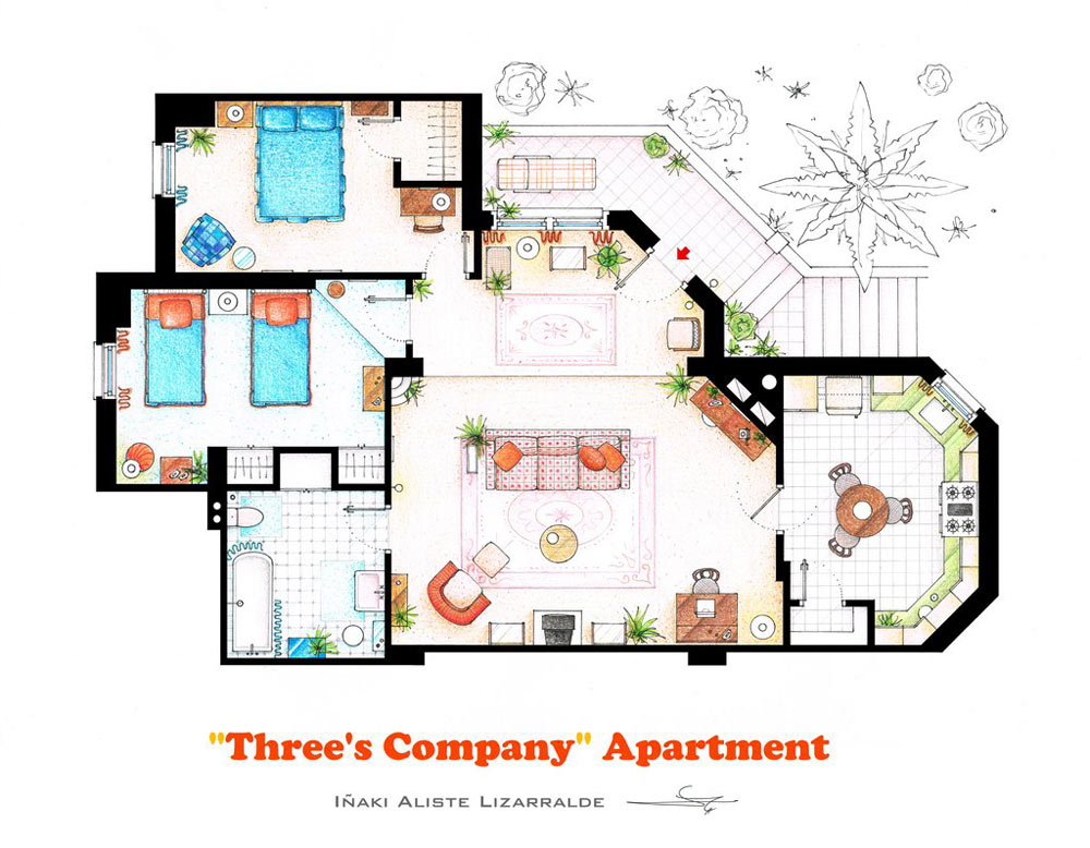 10 of Our Favorite TV Shows Home & Apartment Floor Plans