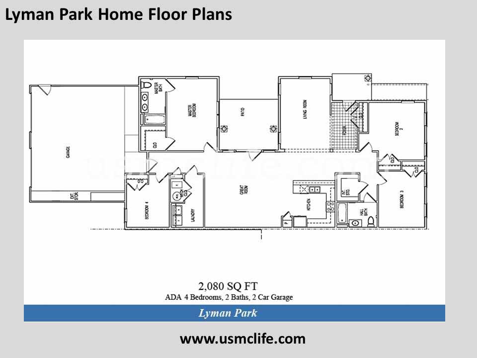 Lyman Park Enlisted Housing Quantico Floor Plans2 USMC Life