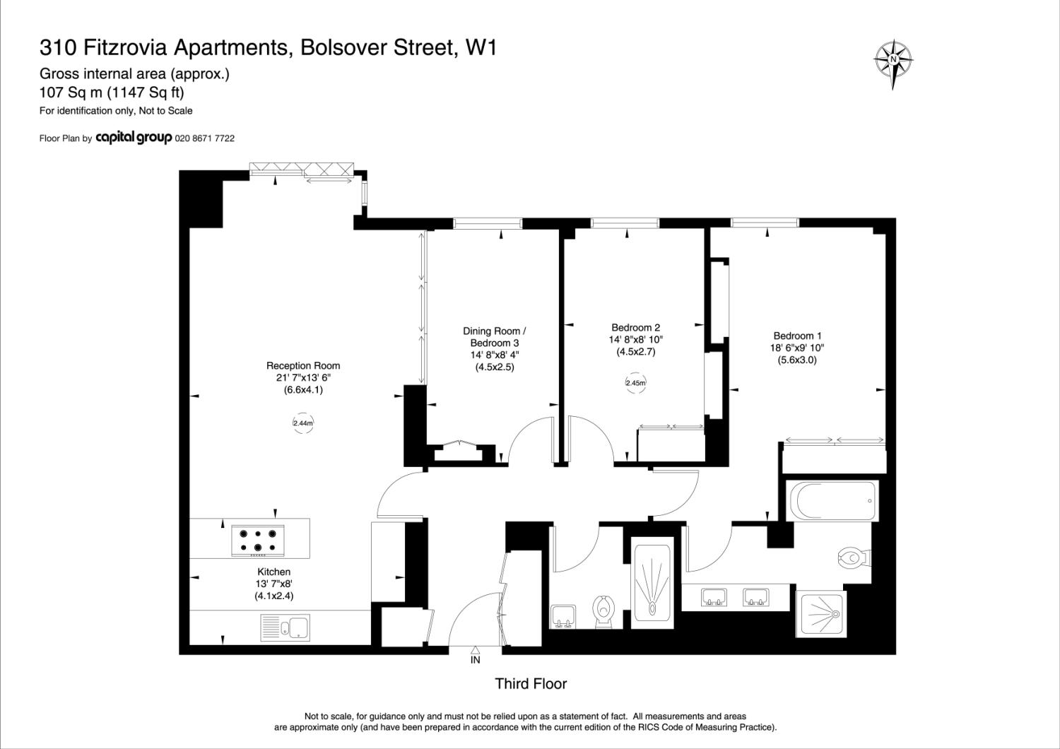 Property for Sale Fitzrovia Apartments, 50 Bolsover