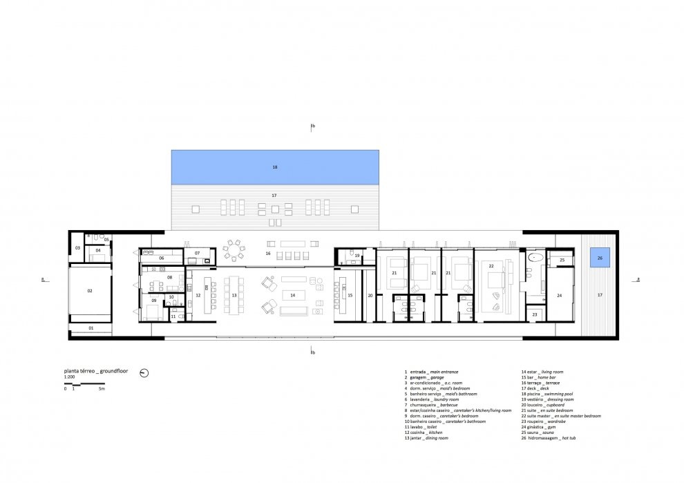 Marcio Kogan’s Casa Lee Concrete House plans Interior