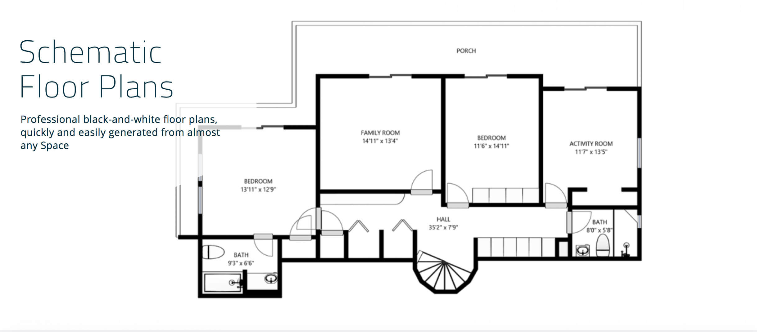 Matterport Schematic Floor Plan Premier Realty Services