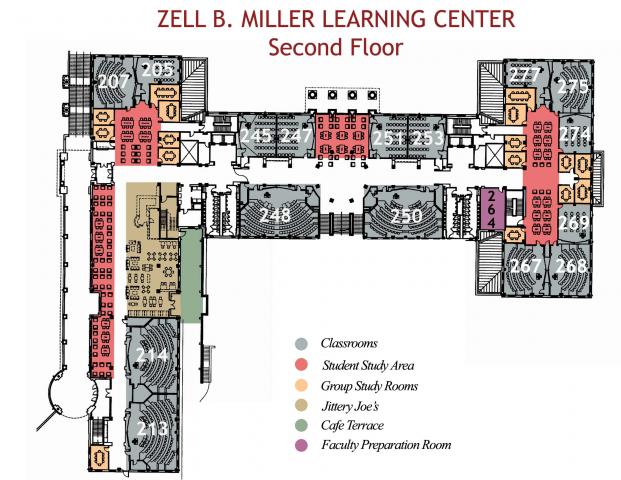 Floor Plans Zell B. Miller Learning Center