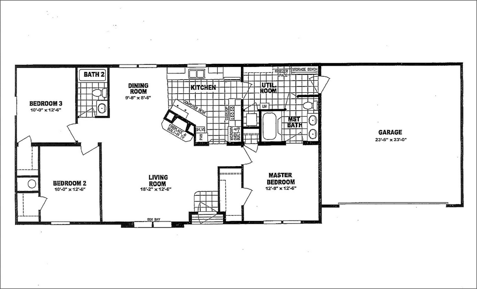 Mobile Home Floor Plans with Garage Mobile Homes Ideas
