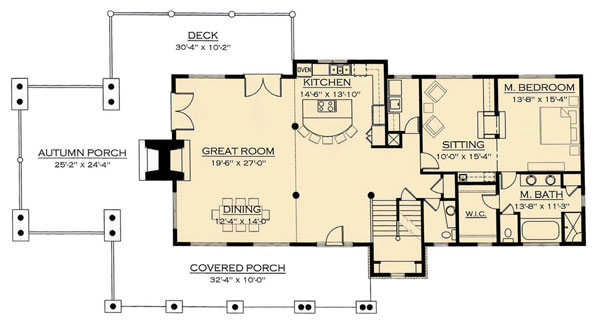 Raven's Nest Timber Home Floor Plan by Natural Element Homes