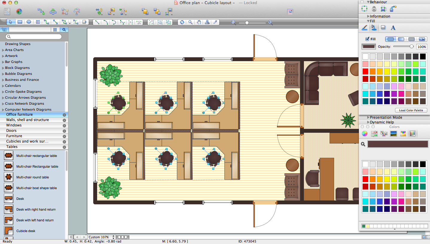Office Layout Software Create Great Looking Office Plan