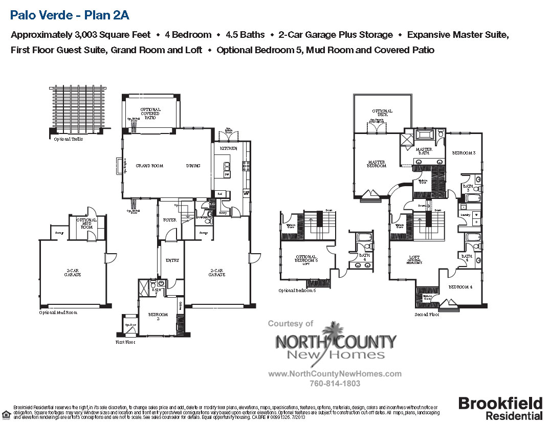 Floor Plan 2A Palo Verde Carlsbad New Homes