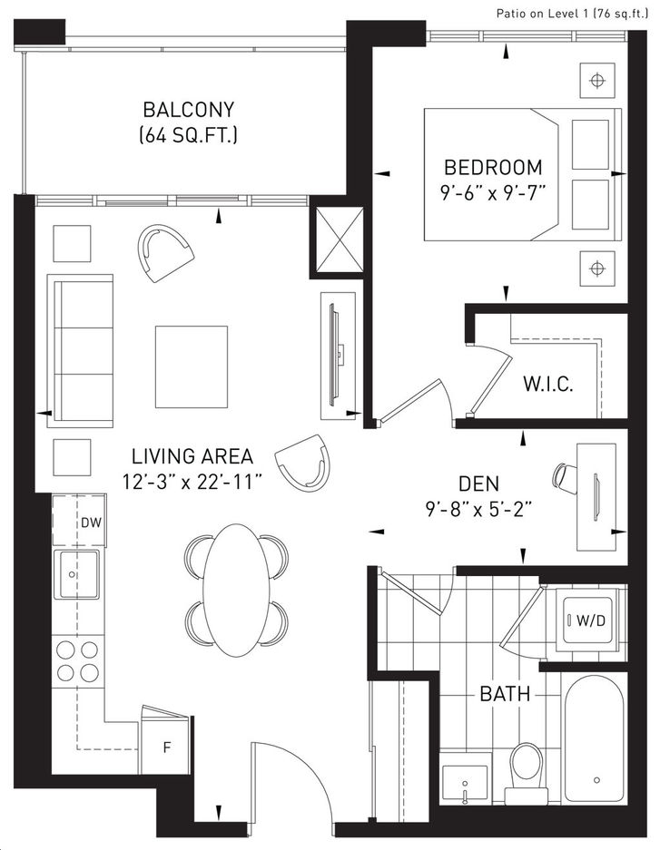 Queensview At Backyard Condos by VANDYK Reflect Floorplan