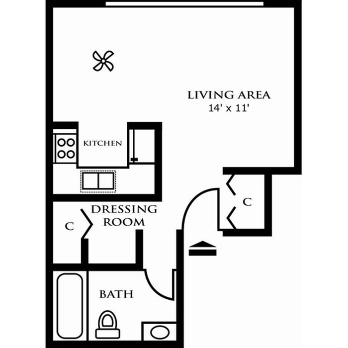 Floor Plan Details Riley Towers Apartments Downtown