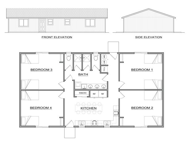 4 Elegant H2A Housing Plans