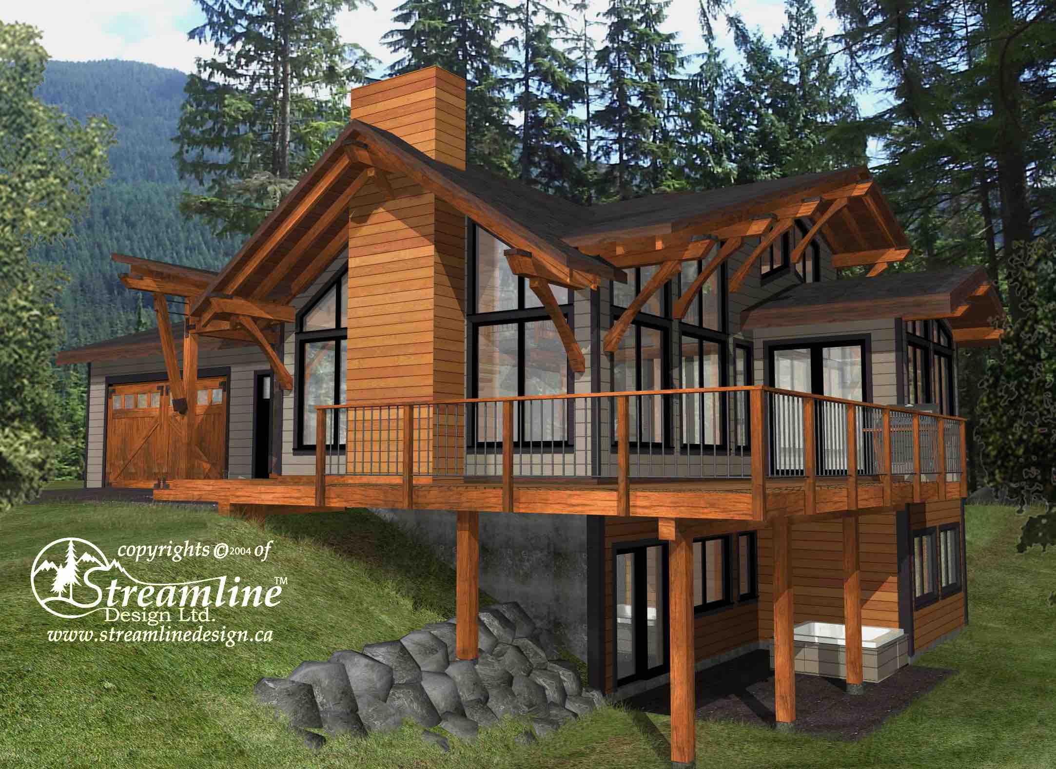 Emma Lake Timber Frame Plans 3937sqft Streamline Design