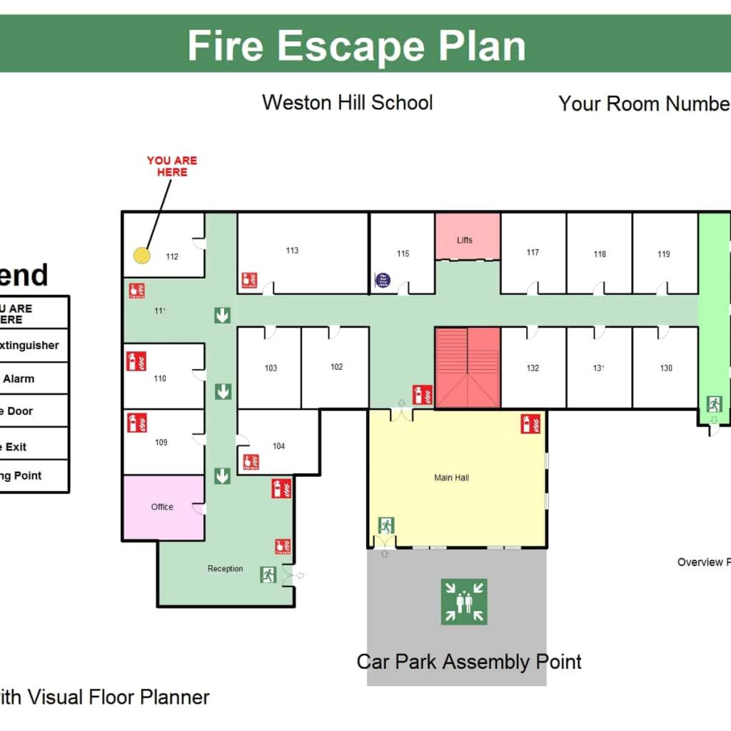 Fire Escape Floor Plans • Visual Floor Planner