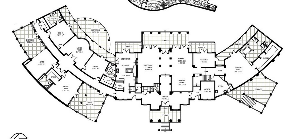 15000 Sq Foot House Plans