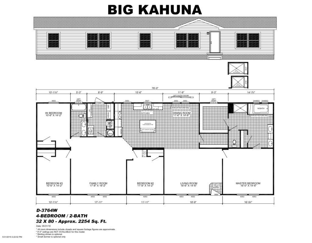 Big Kahuna D3764W Quality Homes