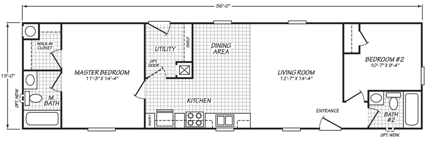 8 Images 14X60 Mobile Home Floor Plans And Review Alqu Blog