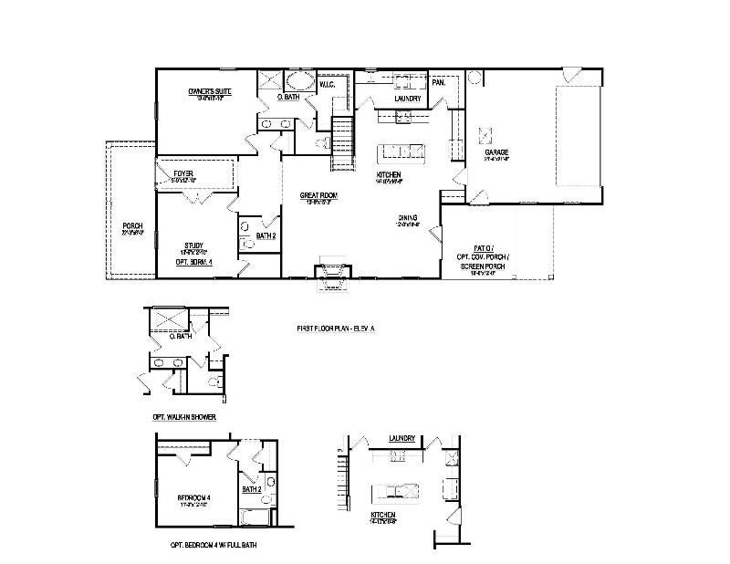 Tabor Home Floor Plan at Welden Village in Kernersville, NC