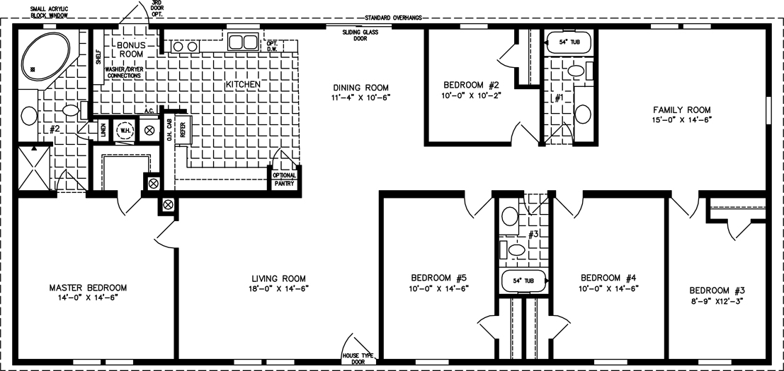 Five Bedroom Mobile Home Floor Plans Jacobsen Homes