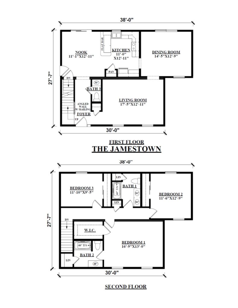 Two Story Floor Plans Kintner Modular Homes