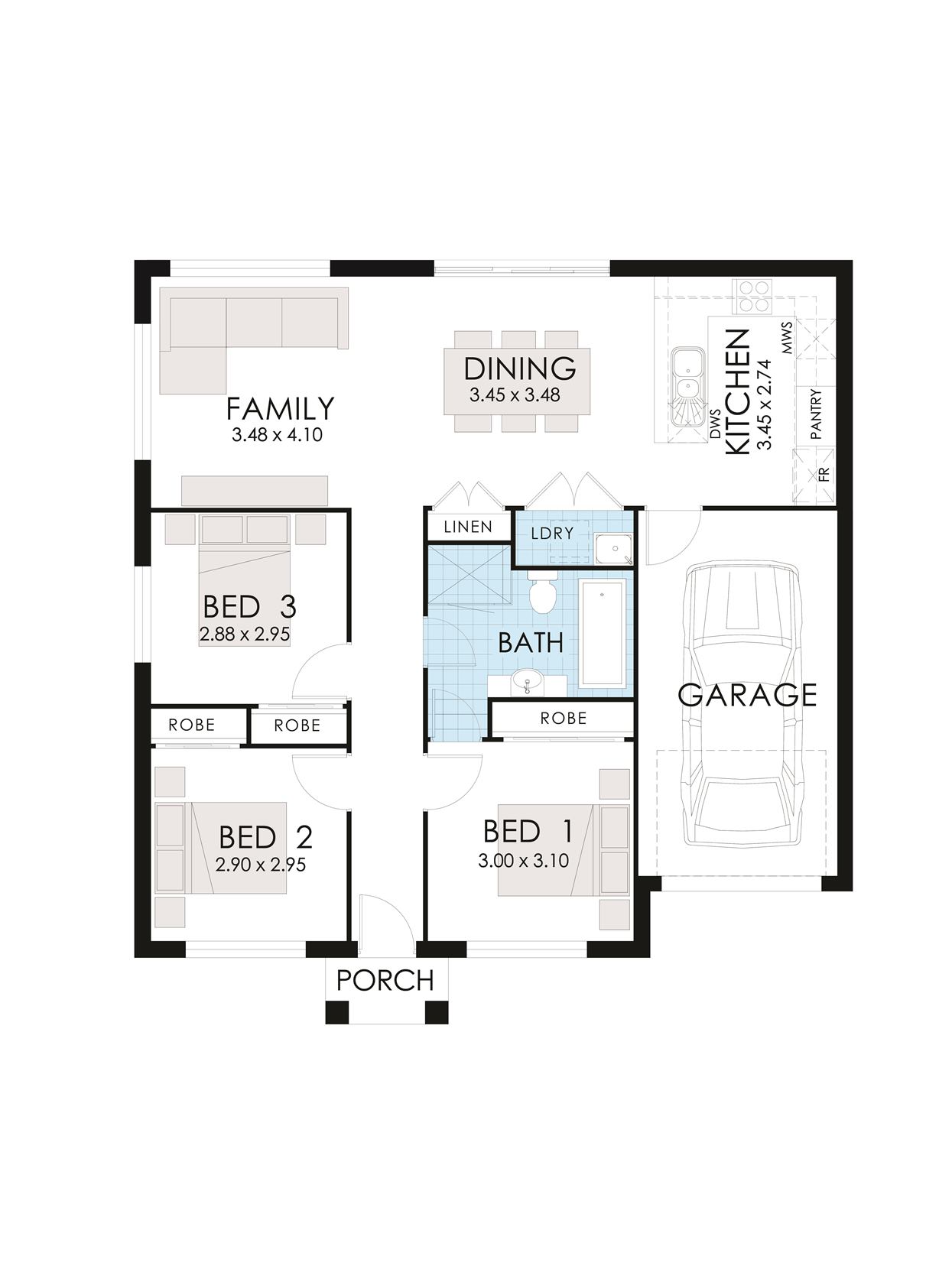 Neo House Design 3 Bedroom Floor Plan Thrive Homes