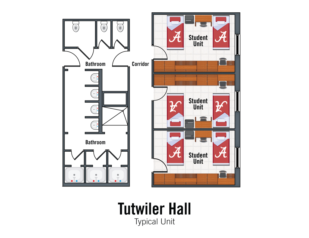 Tutwiler Dorm Floor Plan Floorplans Click