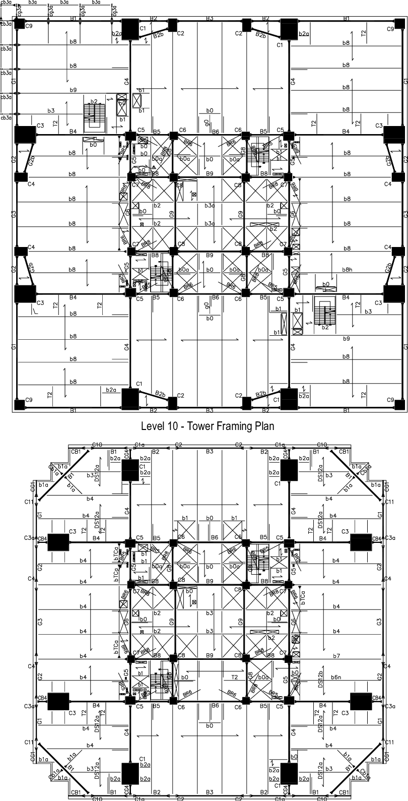 Typical Floor Framing Plans Download Scientific Diagram