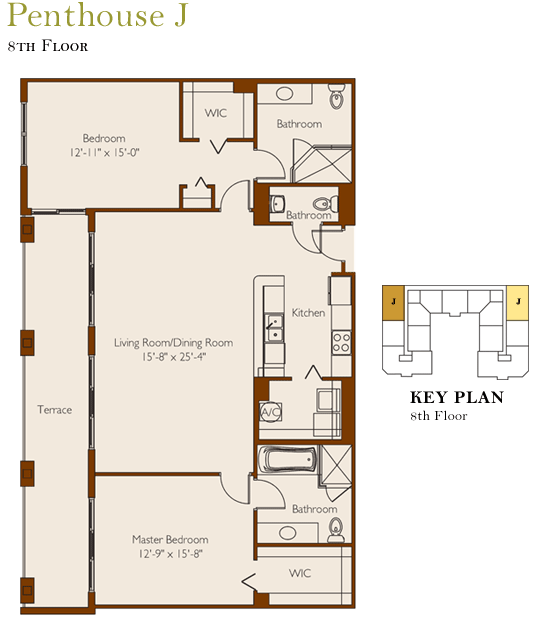 100 Andalusia Coral Gables Condo Floor Plans