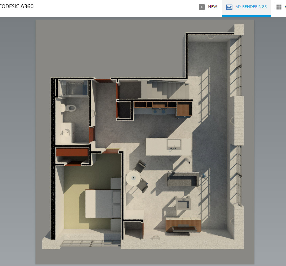 3D Top View Perspective Floor Plan Autodesk Community