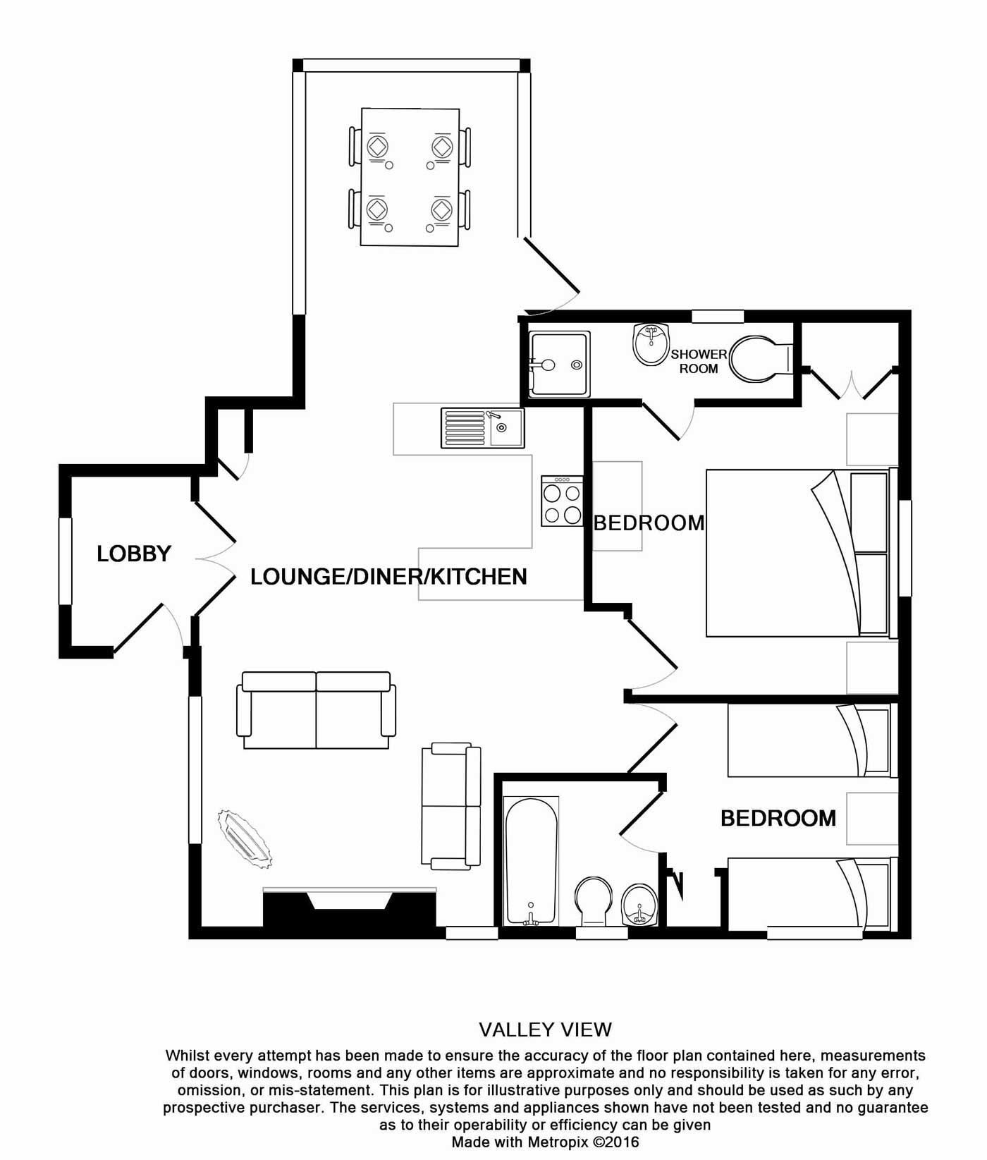 Valley View Floor Plan Luxury Self Catering Holiday