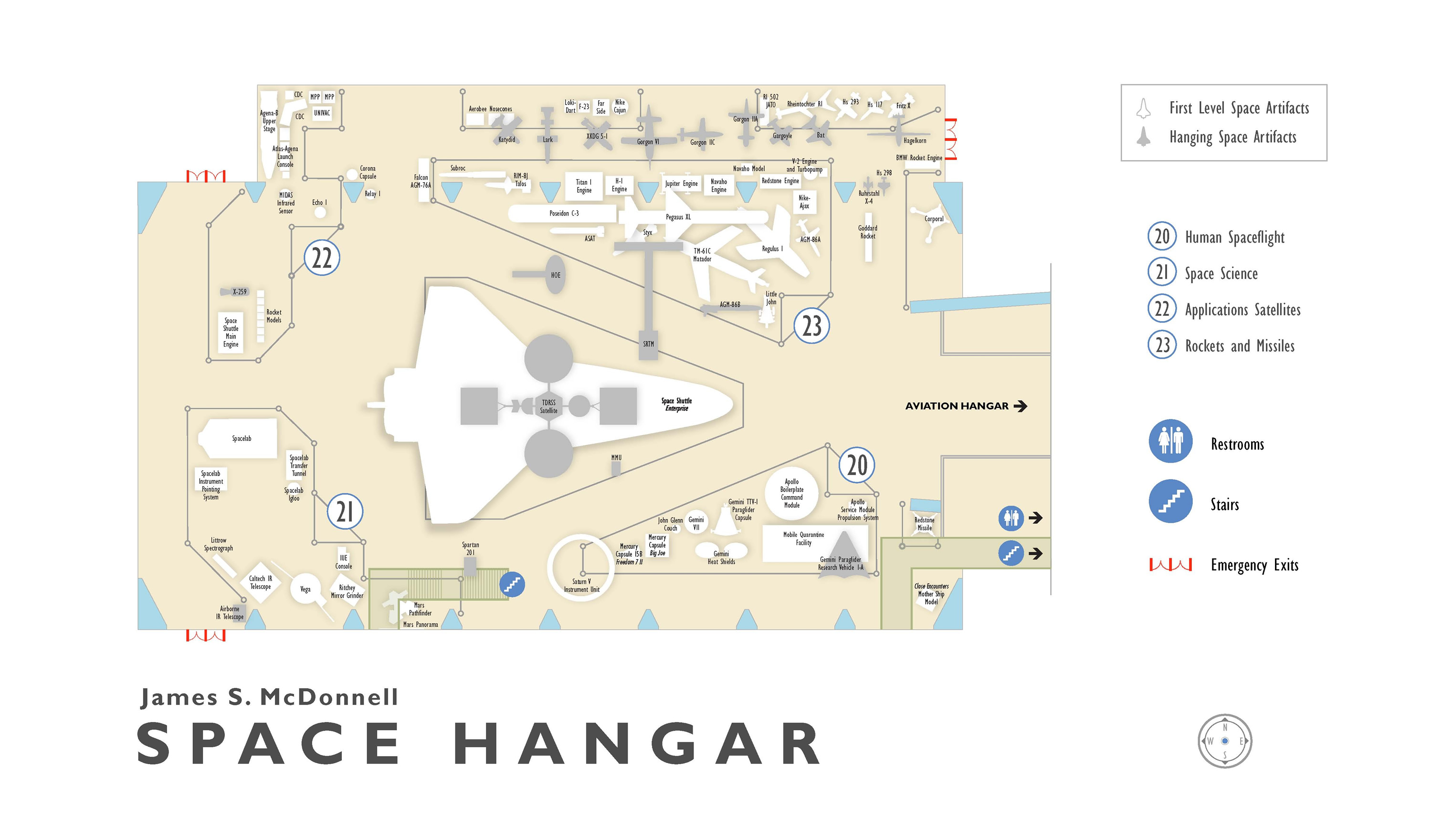 James S. McDonnell Space Hangar 2004 Floorplan National