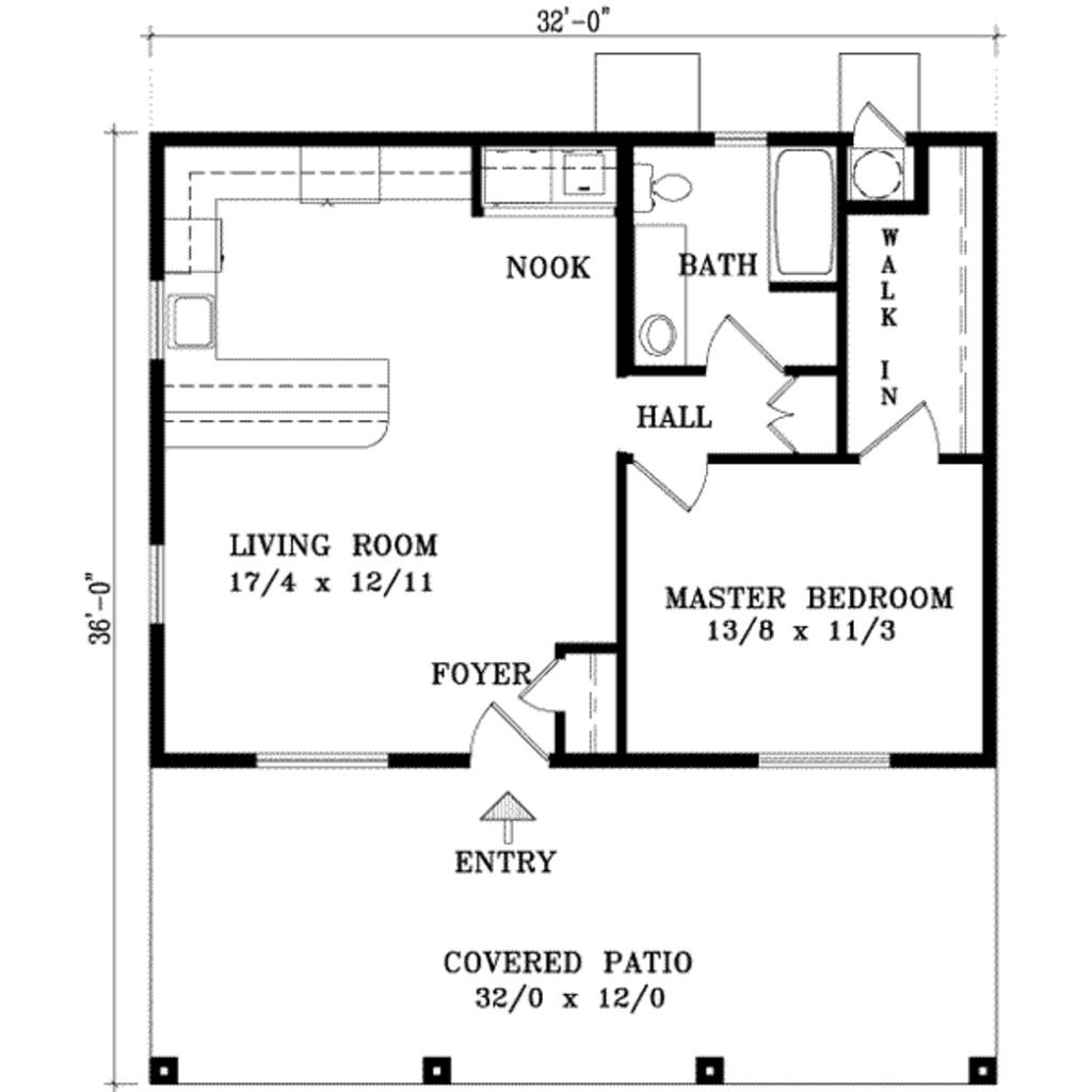 One bedroom house plan. When the kids leave? I would