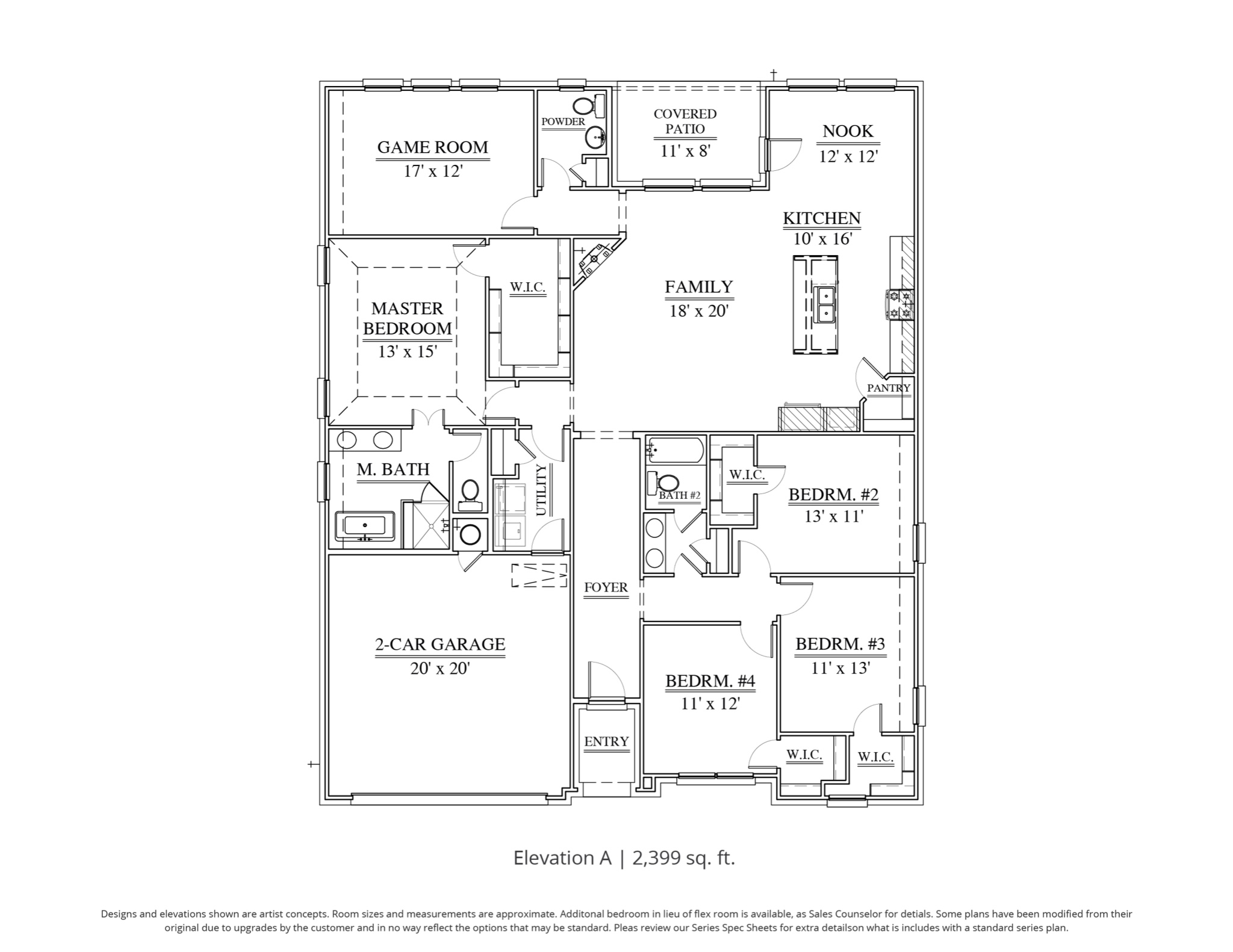 Meridian Floor Plan in DFW Our Country Homes