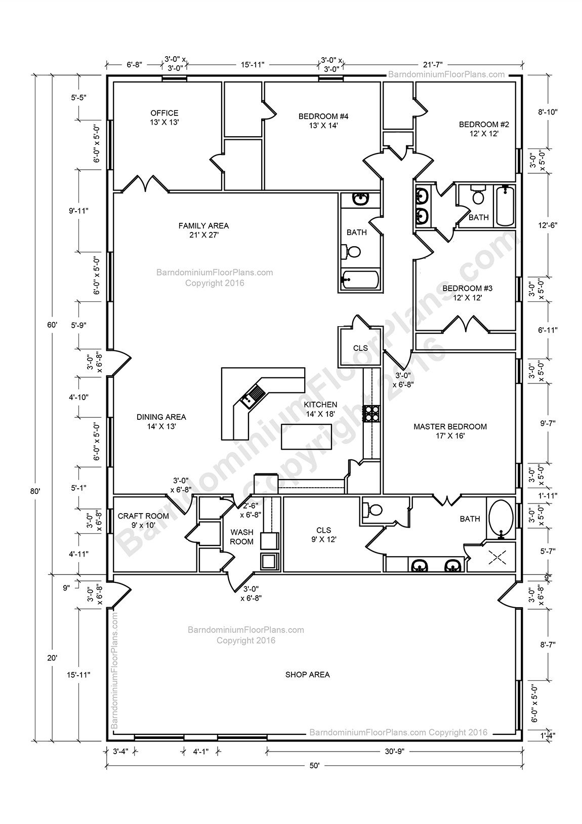 Barndominium Floor Plans, Pole Barn House Plans and Metal