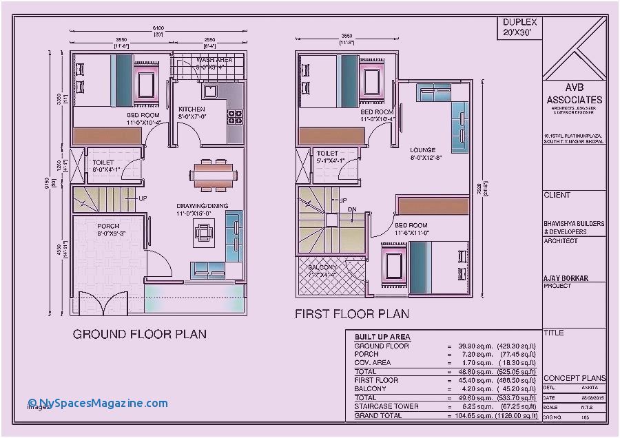 Floor Plan 40 Sqm House Design 2 Storey House Storey