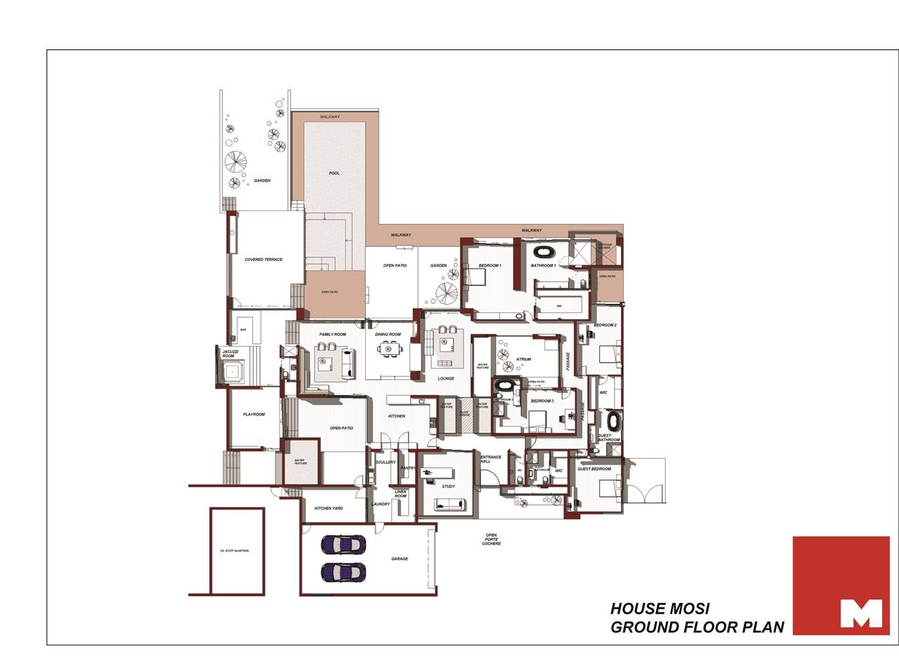 Amazing Modern House Mosi Floor Plan Nico Van Der Meulen